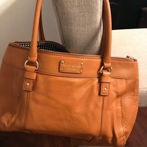 Kate Spade tan leather purse.